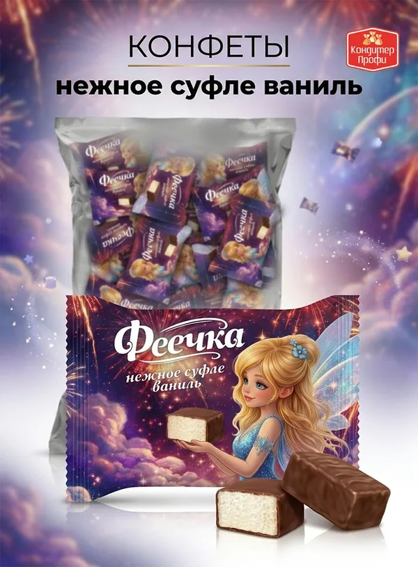 Конфеты-суфле «Феечка», 350 г, Фото 4