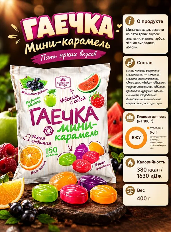 Гаечка, 400 г, Фото 3