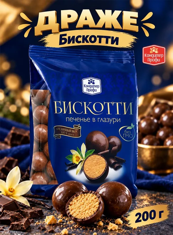 Драже «Бискотти», 200 г, Фото 2