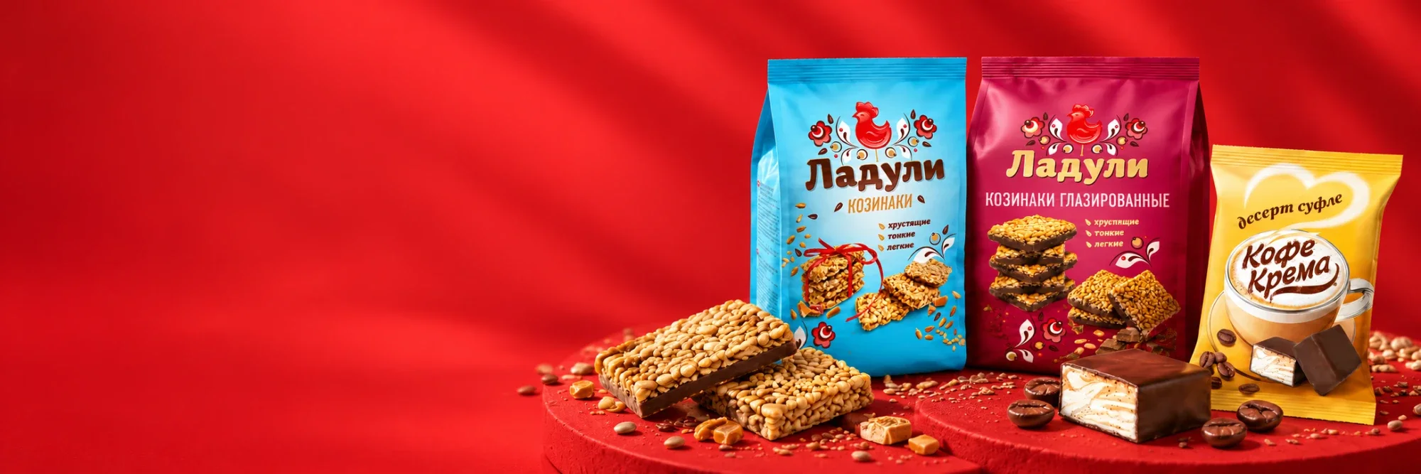 果仁脆糖“Laduli”, 舒芙蕾甜点“Coffee Crema 咖啡奶油”